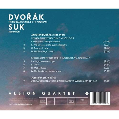 Dvorak Quartets Nos. 5 & 12, 'American'