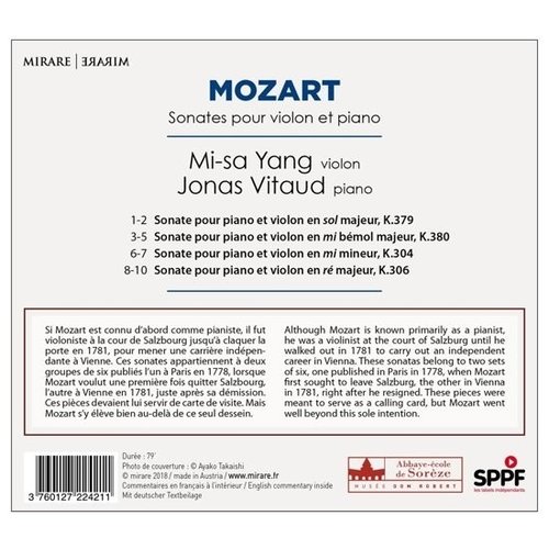 Mirare Mozart Sonate Pour Violon Et Piano