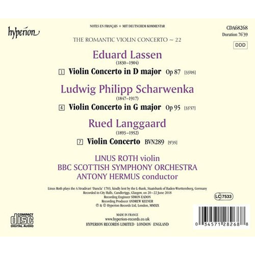 Hyperion The Romantic Violin Concerto ' 22