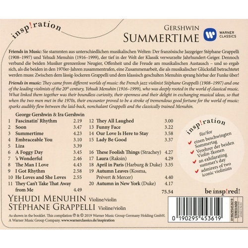 Erato/Warner Classics Summertime (& Other Broadway)