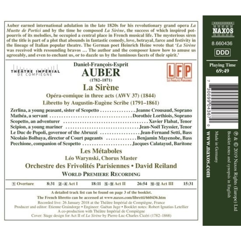 Naxos Auber: La Sirene