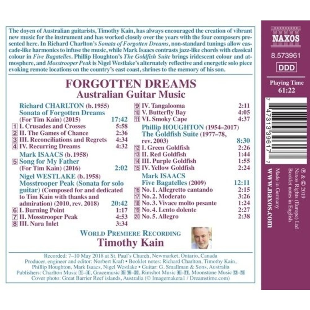 Naxos Charlton, Houghton, Isaacs, West: Dreams - Australian Guitar Music
