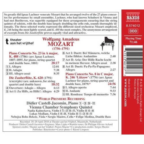 Naxos Mozart: Piano Concertos Nos. 8 And 23