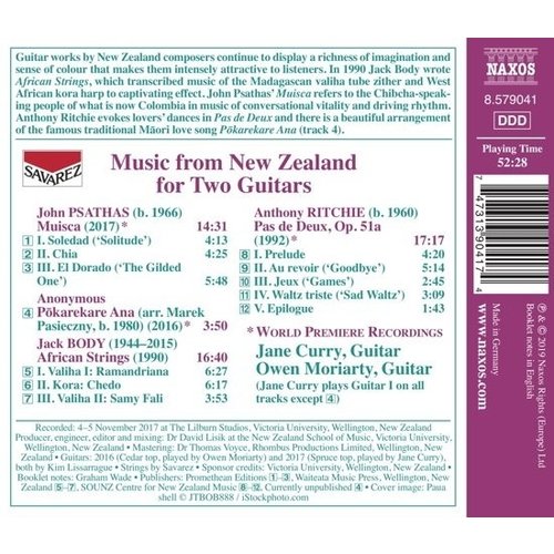 Naxos Music From New Zealand For Two Guitars