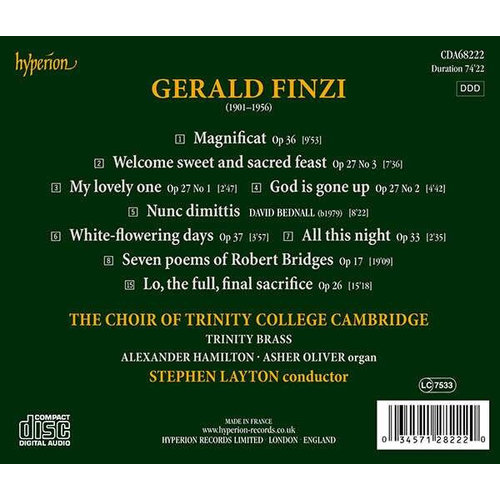 Hyperion Finzi: Choral Works