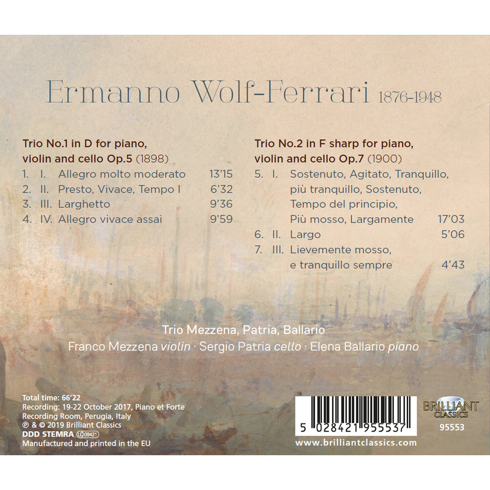Brilliant Classics Wolf-Ferrari: Piano Trios