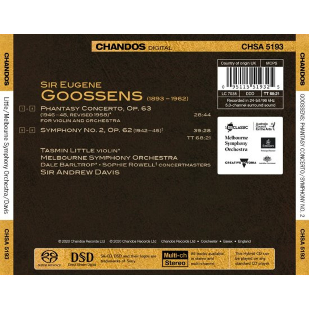 CHANDOS Goossens Orchestral Works Vol.3