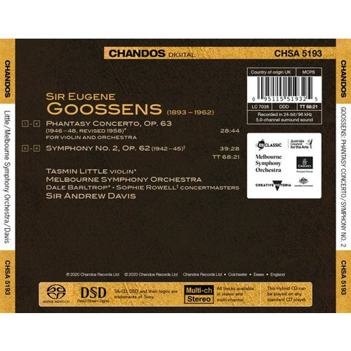 CHANDOS Goossens Orchestral Works Vol.3
