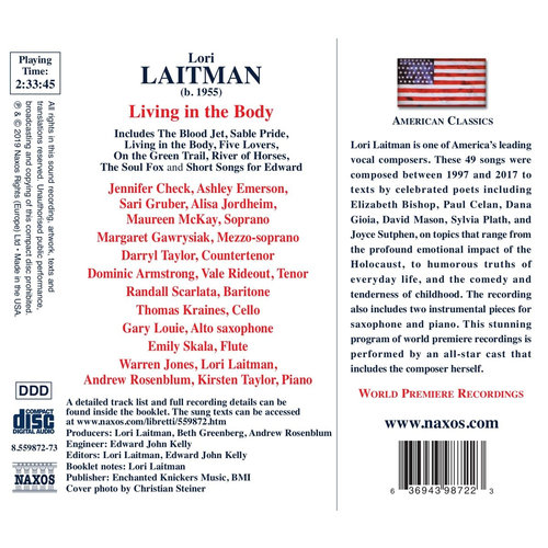 Naxos LAITMAN: LIVING IN THE BODY