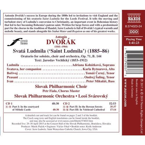 Naxos Dvorak: Saint Ludmila