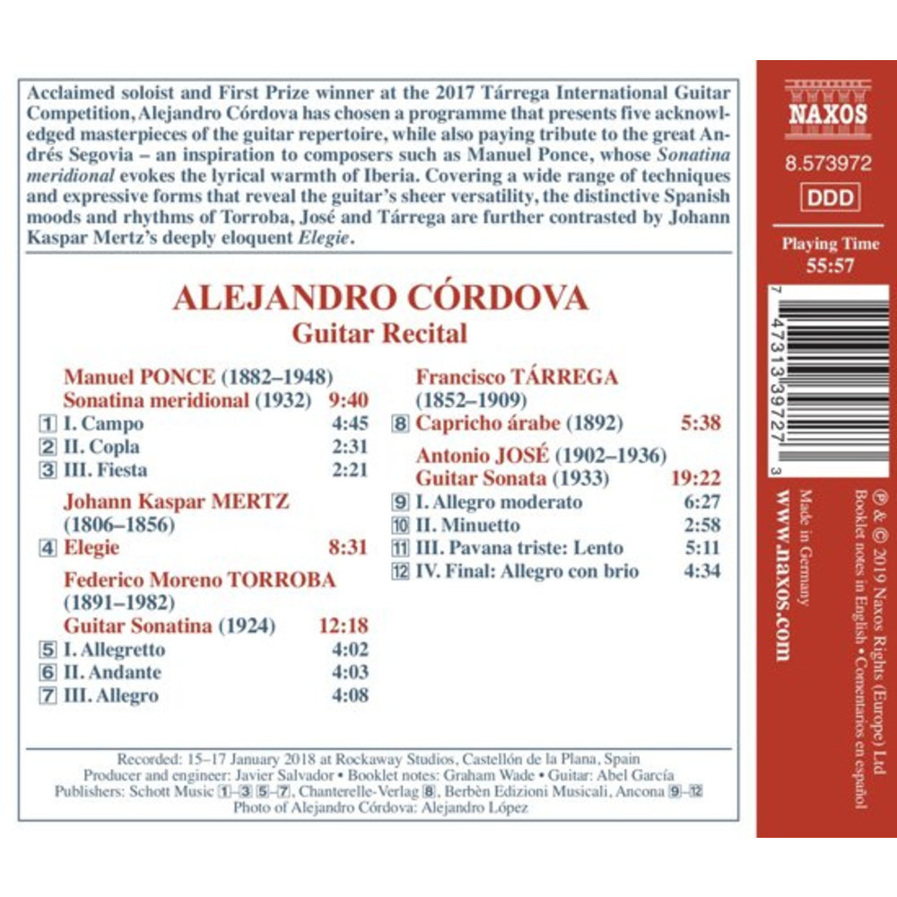 Naxos Mertz, Ponce: Guitar Recital