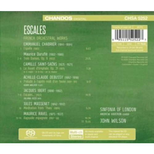 CHANDOS Escales French Orchestral Works