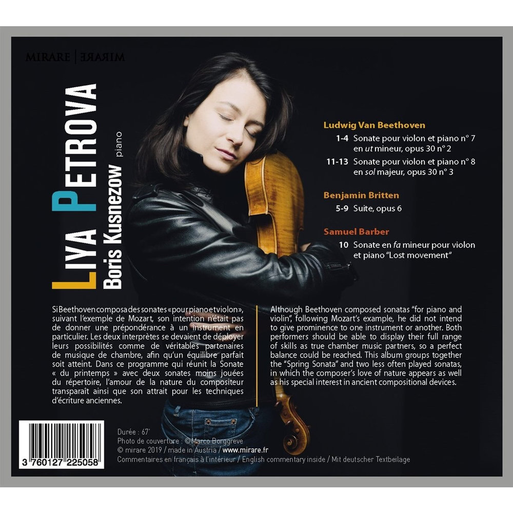 Mirare Beethoven - Britten - Barber