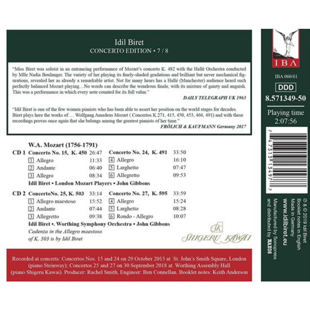 Naxos Idil Biret Concerto Edition, Vol. 7