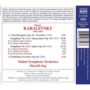 Naxos Kabalevsky: Symphonies Nos. 1 & 2, Ouverture
