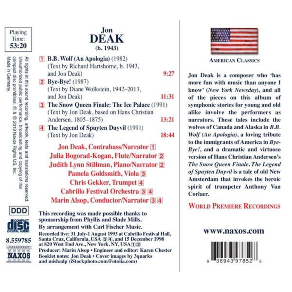 Naxos The Symphonic Tales Of Jon Deak