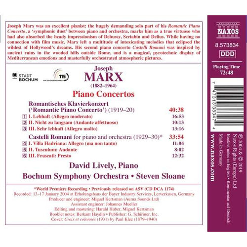 Naxos Marx: Romantic Piano Concerto, Castelli Romani