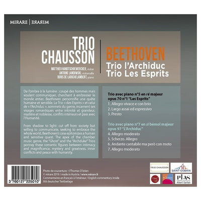 Beethoven ' Trio Larchiduc & Les Es