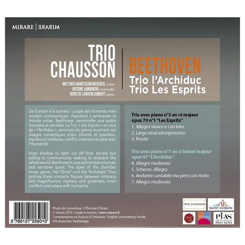 Mirare Beethoven ' Trio Larchiduc & Les Es