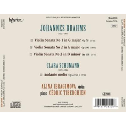 Hyperion Brahms: Violin Sonatas