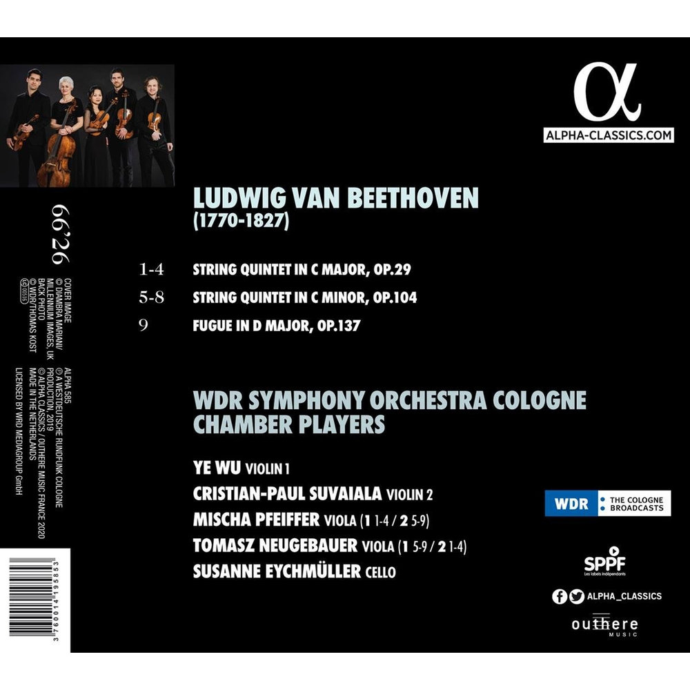 ALPHA String Quintets Op.29 & 104, Fugue Op.137