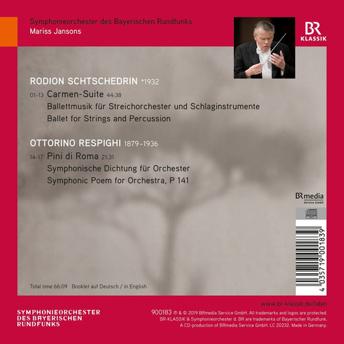 BR-Klassik SHCHEDRIN: CARMEN-SUITE - RESPIGHI: PINI DI ROMA