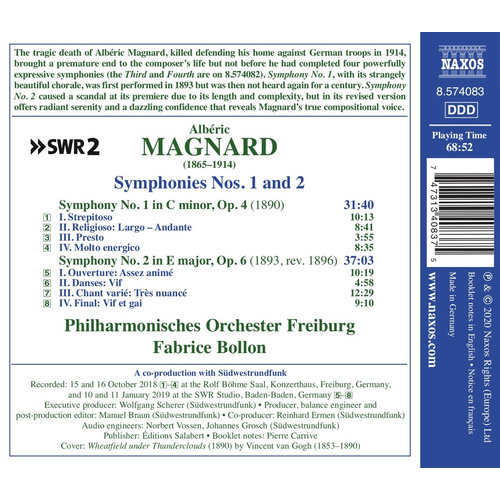 Naxos MAGNARD: SYMPHONIES NOS.1 AND 2