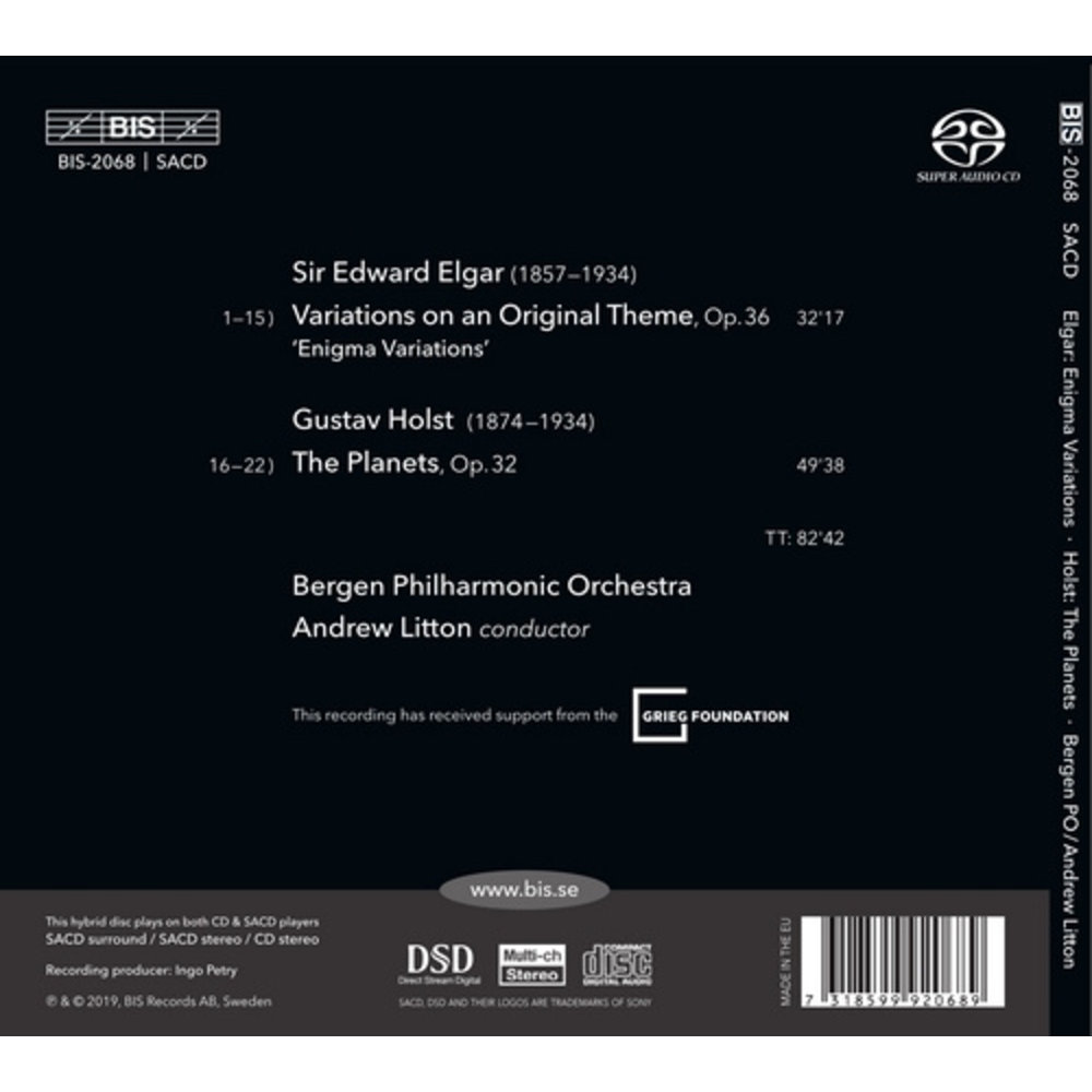 BIS The Planets & Enigma Variations