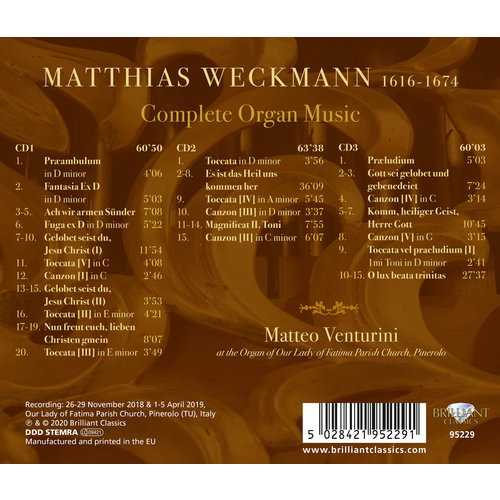 Brilliant Classics Weckmann: Complete Organ Music