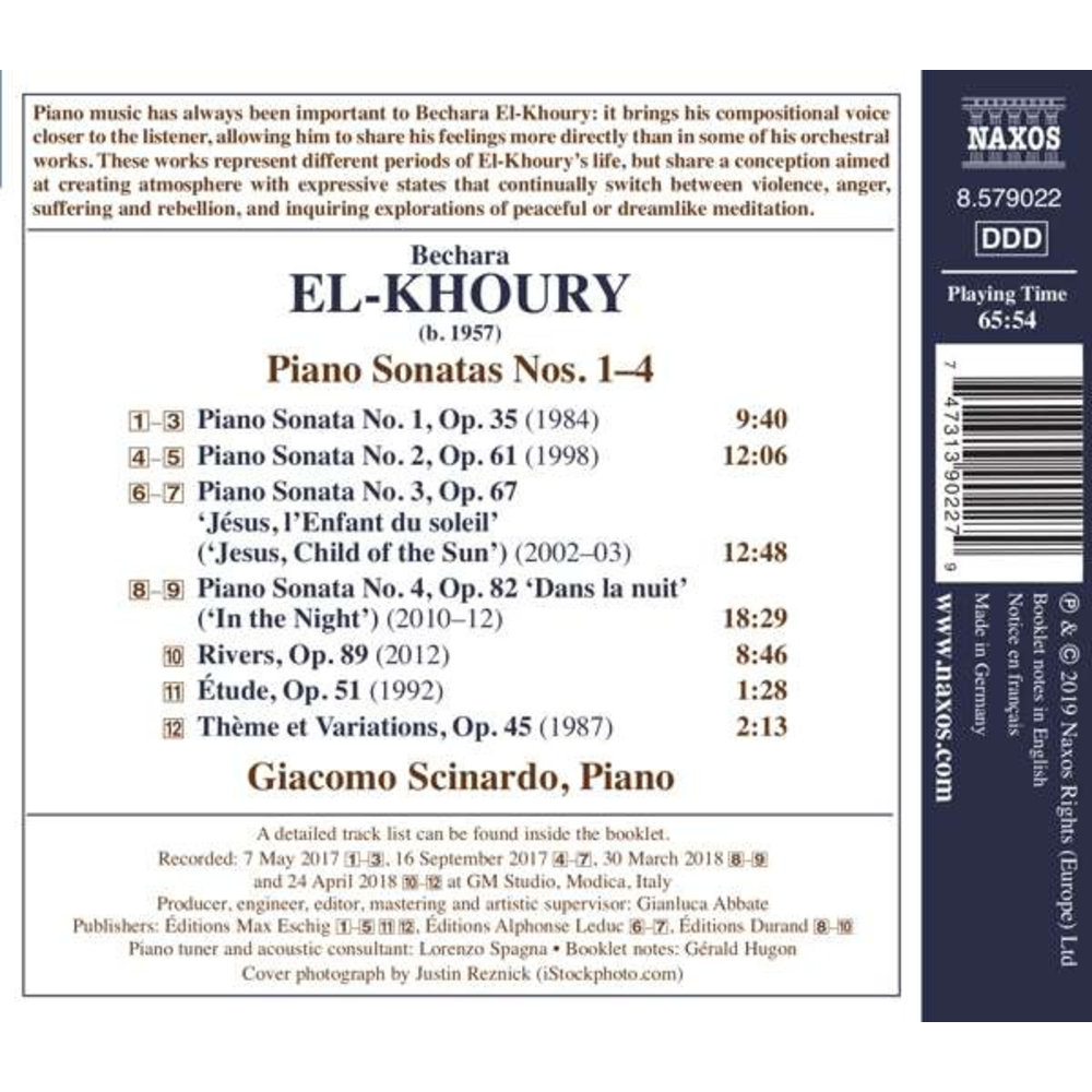Naxos El-Khoury: Piano Sonatas Nos. 1-4