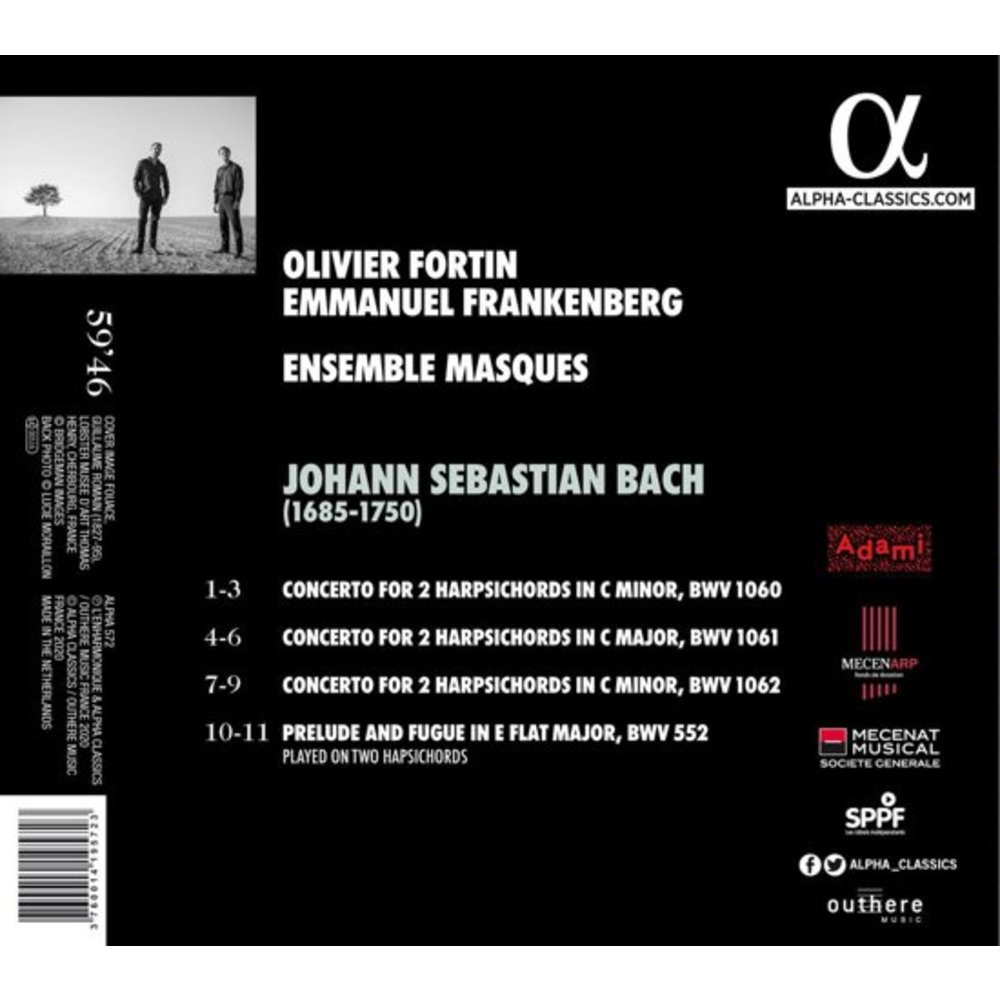 ALPHA Concertos For Two Harpsichords