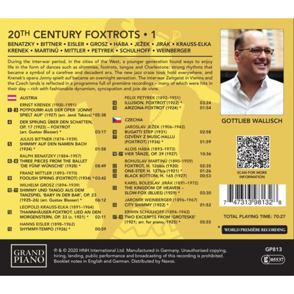 Grand Piano 20Th Century Foxtrots in Austria And Czechia (Vol.1)
