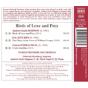 Naxos Birds Of Love And Prey