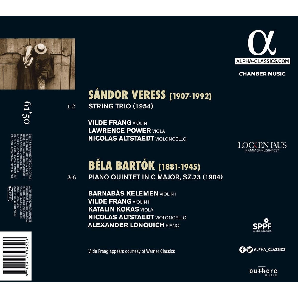 ALPHA Veress: String Trio - Bartok: Piano