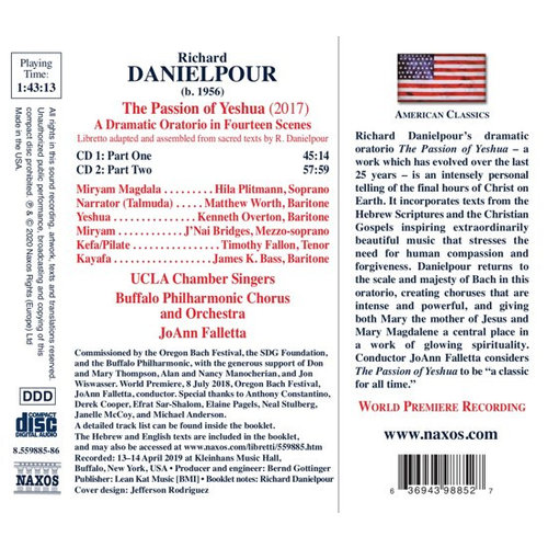 Naxos Danielpour: The Passion Of Yeshua