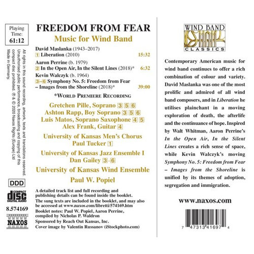 Naxos Maslanka, Perrine, Walczyk: Freedom From Fear