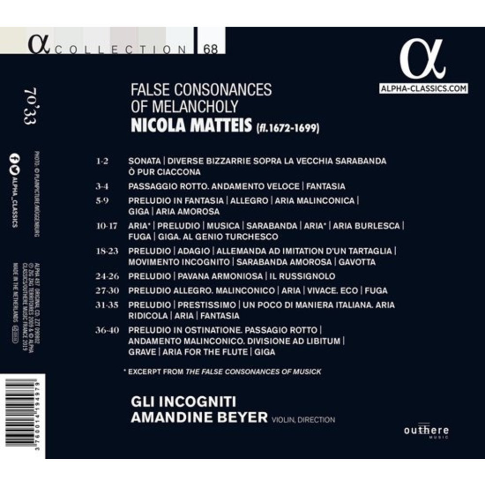 ALPHA False Consonances Of Melancholy