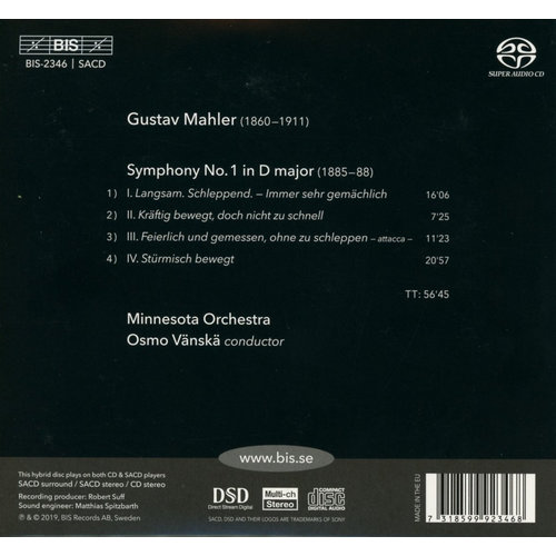 BIS Mahler: Symphony No.1
