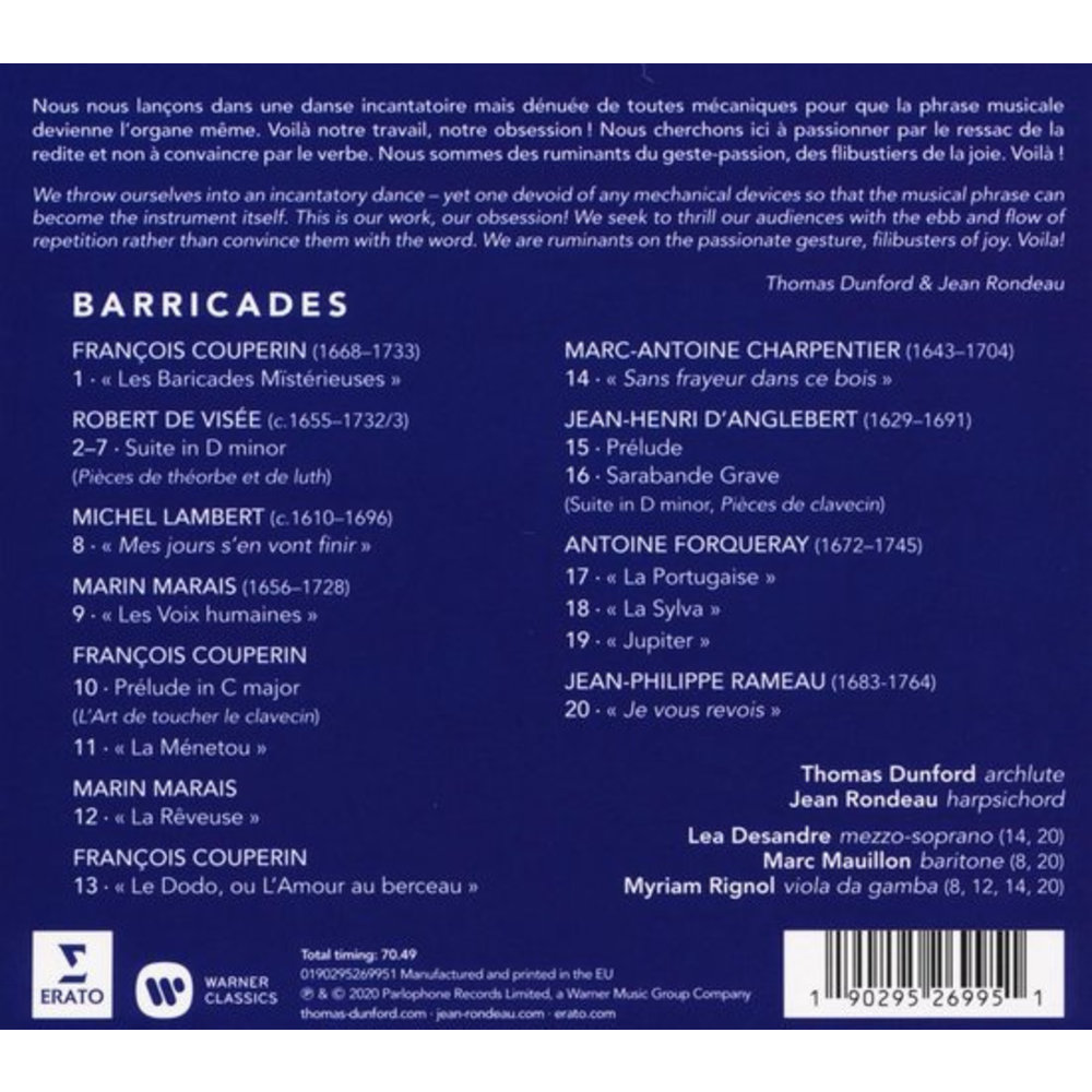 Erato/Warner Classics Barricades