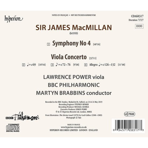 Hyperion MacMillan: Viola Concerto & Symphony No 4