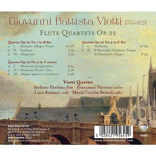 Brilliant Classics Viotti: Flute Quartets Op.22
