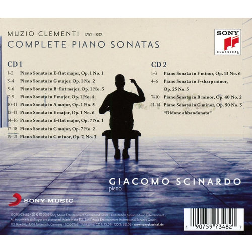 Sony Classical Muzio Clementi: Complete Piano Sonatas Vol.1