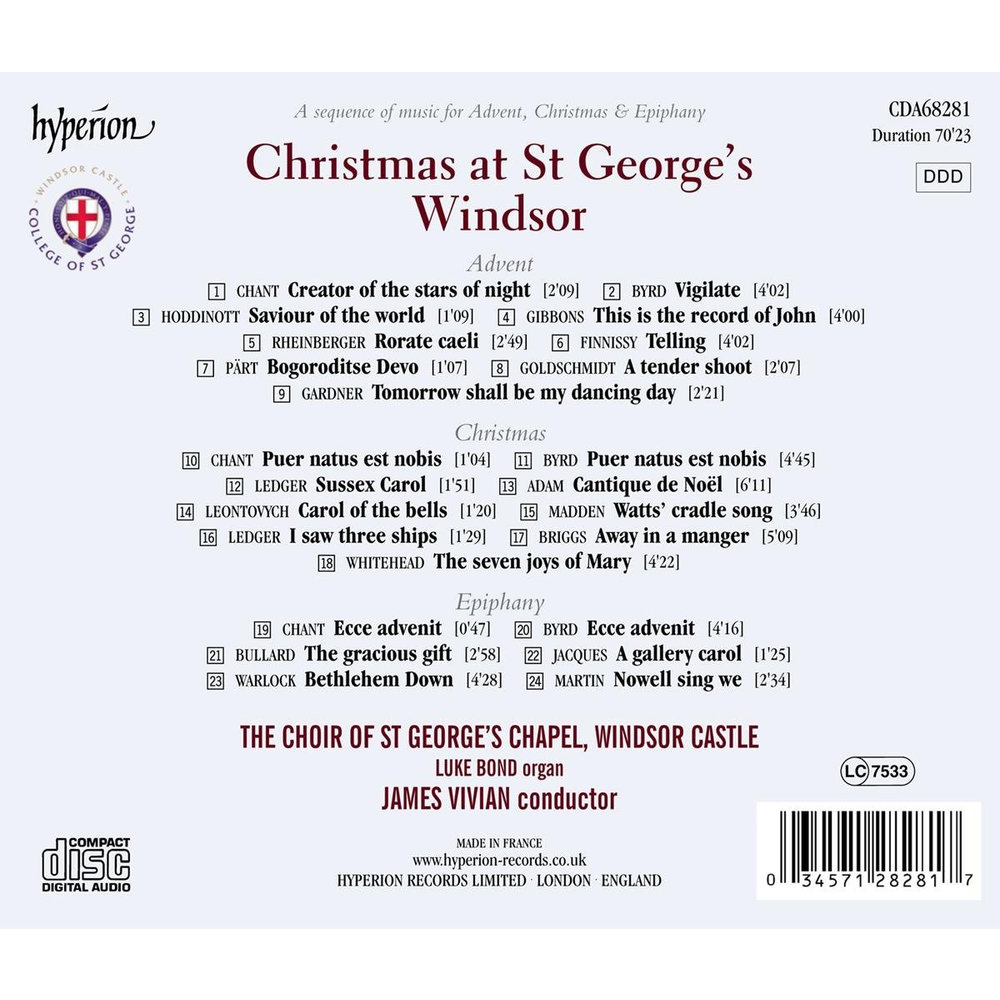 Hyperion Christmas At St George's Windsor