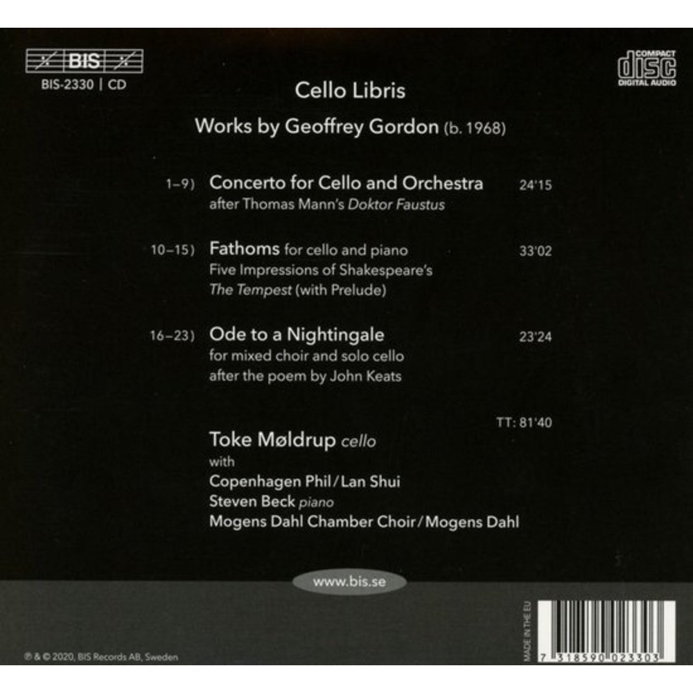 BIS Gordon: Cello Libris