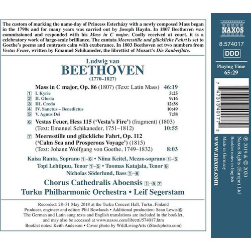 Naxos Beethoven: Mass In C Major