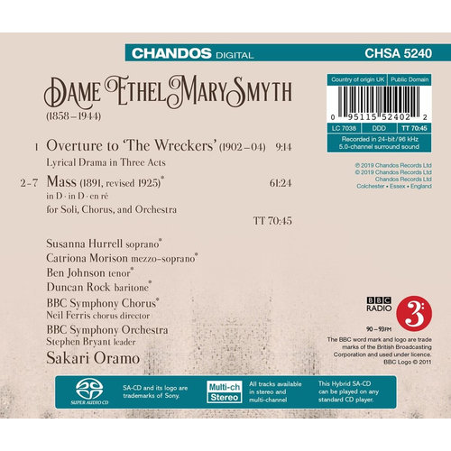 CHANDOS Ethel Smyth Mass In D