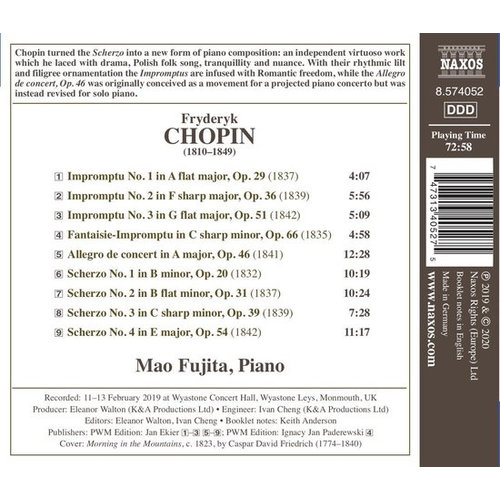 Naxos Impromptus And Scherzos