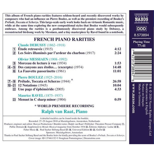 Naxos Debussy, Messiaen, Ravel: French Piano Rarities