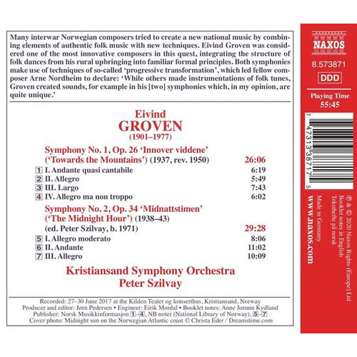 Naxos Groven: Symphony No. 1 'Towards The Mountains' - Symphony