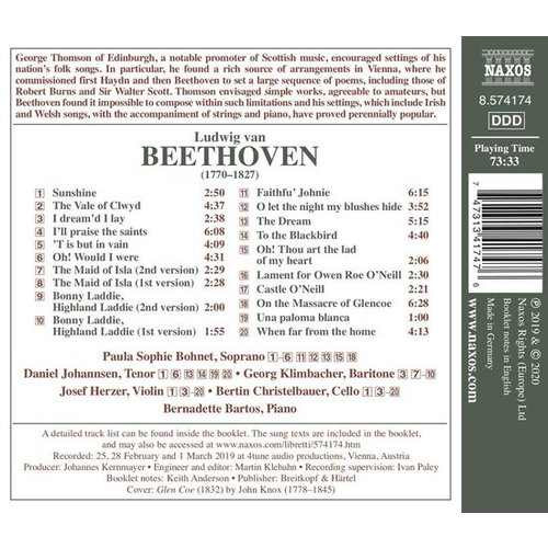 Naxos Beethoven: Folk Songs